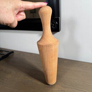Wooden Pestle / Masher — Chinois Sieve Pusher • Vintage Rustic Kitchen Tool
